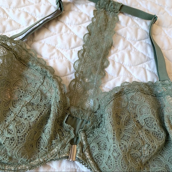 Victoria Secret Lace Racer-Back Bra 32DD - Picture 3 of 6